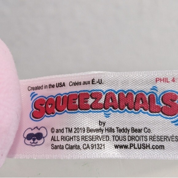 Squeezamals Pink Elephant, 2.25", 2019 - Picture 8 of 11